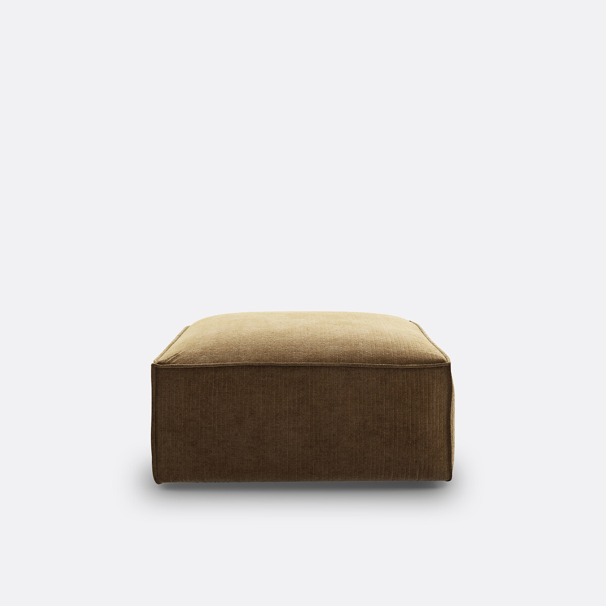LA REDOUTE INTERIEURS<br>Puff modular, veludo vintage canelado, Seven