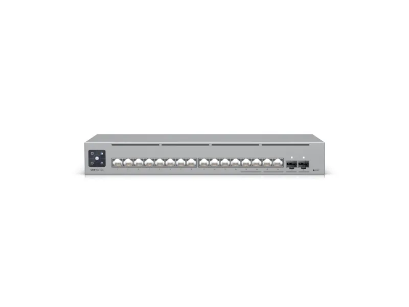 Ubiquiti UniFi Switch Pro Max 16 - Switch - L3 - Administreret - 12 x 10/100/1000   4 x 2.5GBase-T   2 x 10 Gigabit Ethernet - desktop, monterbar på stativ, væg-monterbar - AC