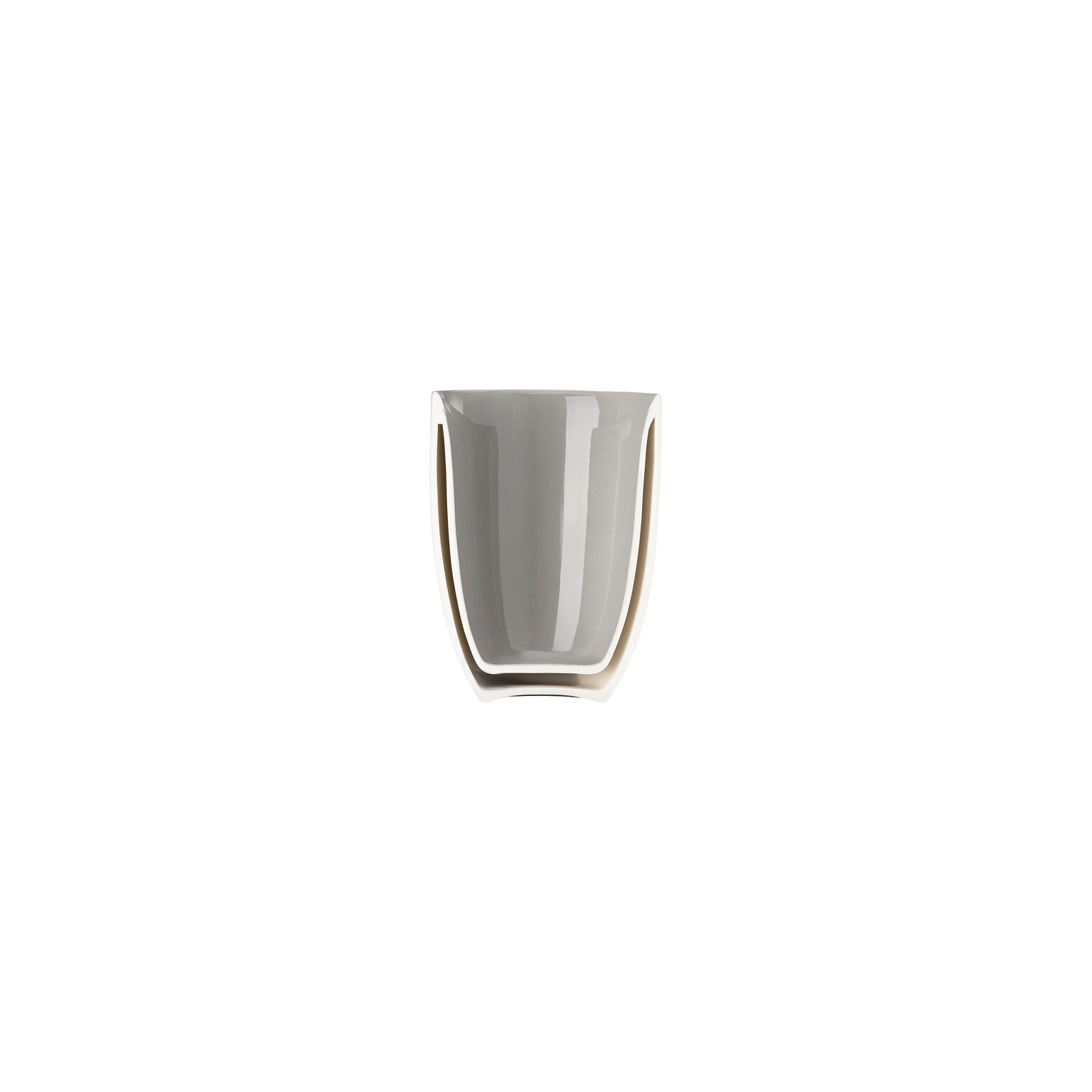 the mug+ Gentle Grey Becher doppelwandig