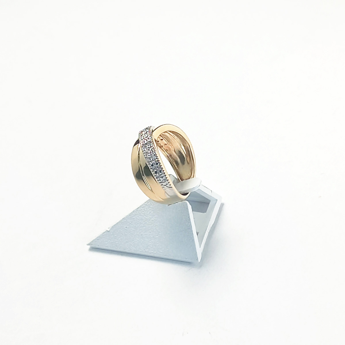 Bague d'occasion 2 ors 750 diamants