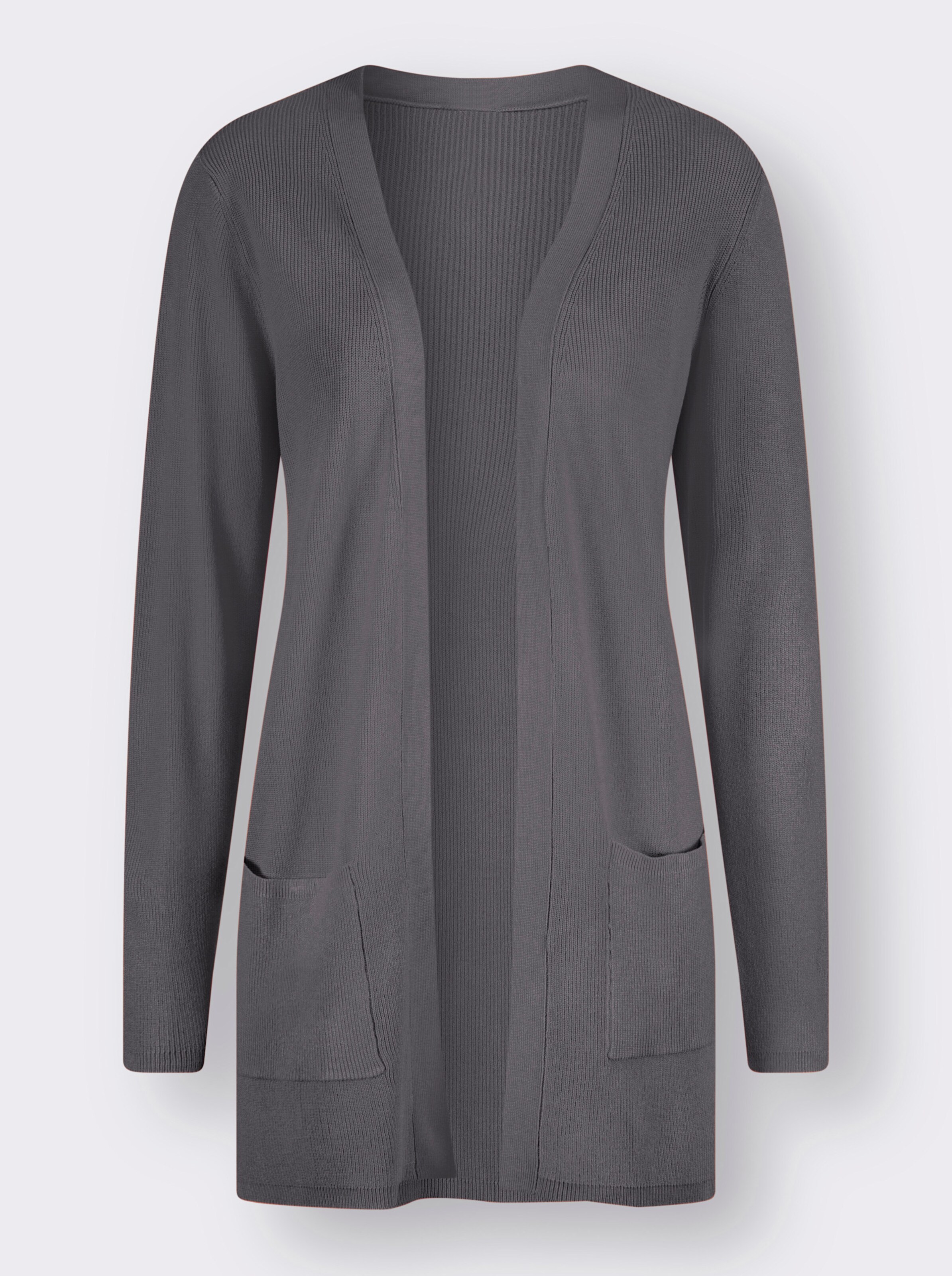 Longstrickjacke in weicher Qualität