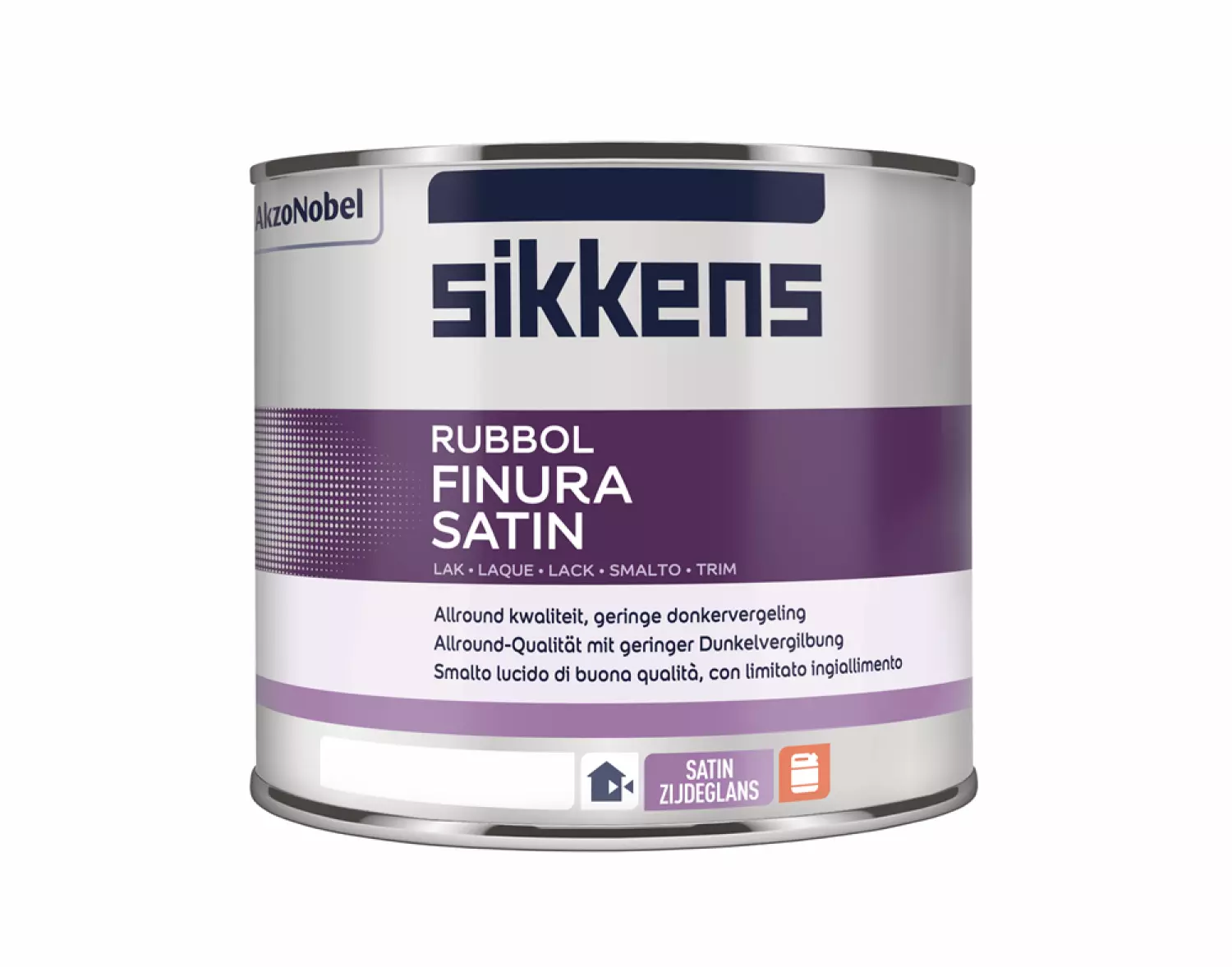 Sikkens Rubbol Finura satin - op kleur gemengd - 0,5L