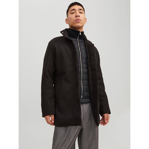Jack&Jones Dunham Uld Jakke, Dark Grey Melange, XL