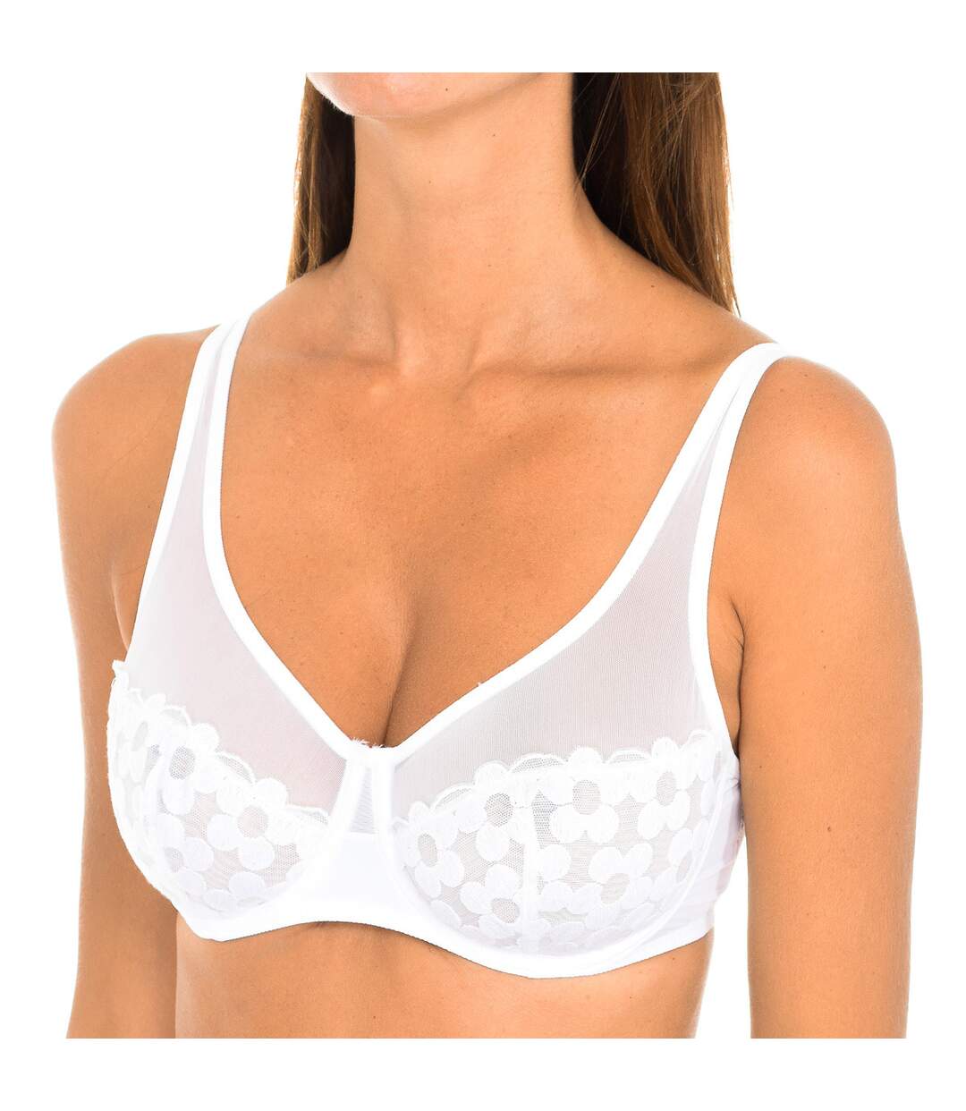 Generous Broderie 00ASD women's underwire bra