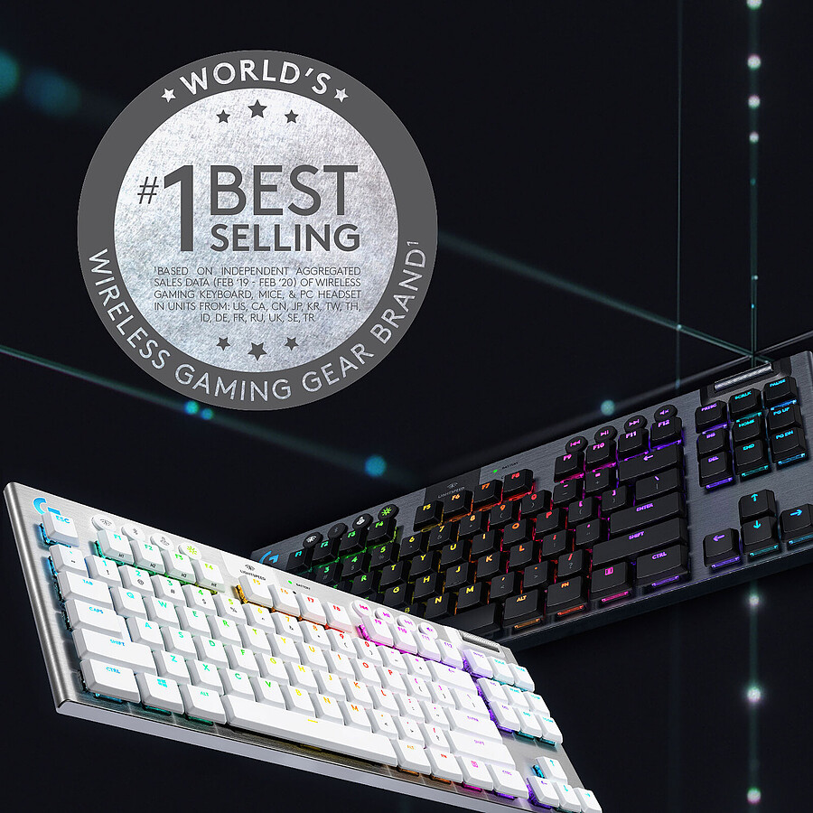 Logitech G G915 TKL Lightspeed - GL Tactile - Carbone
