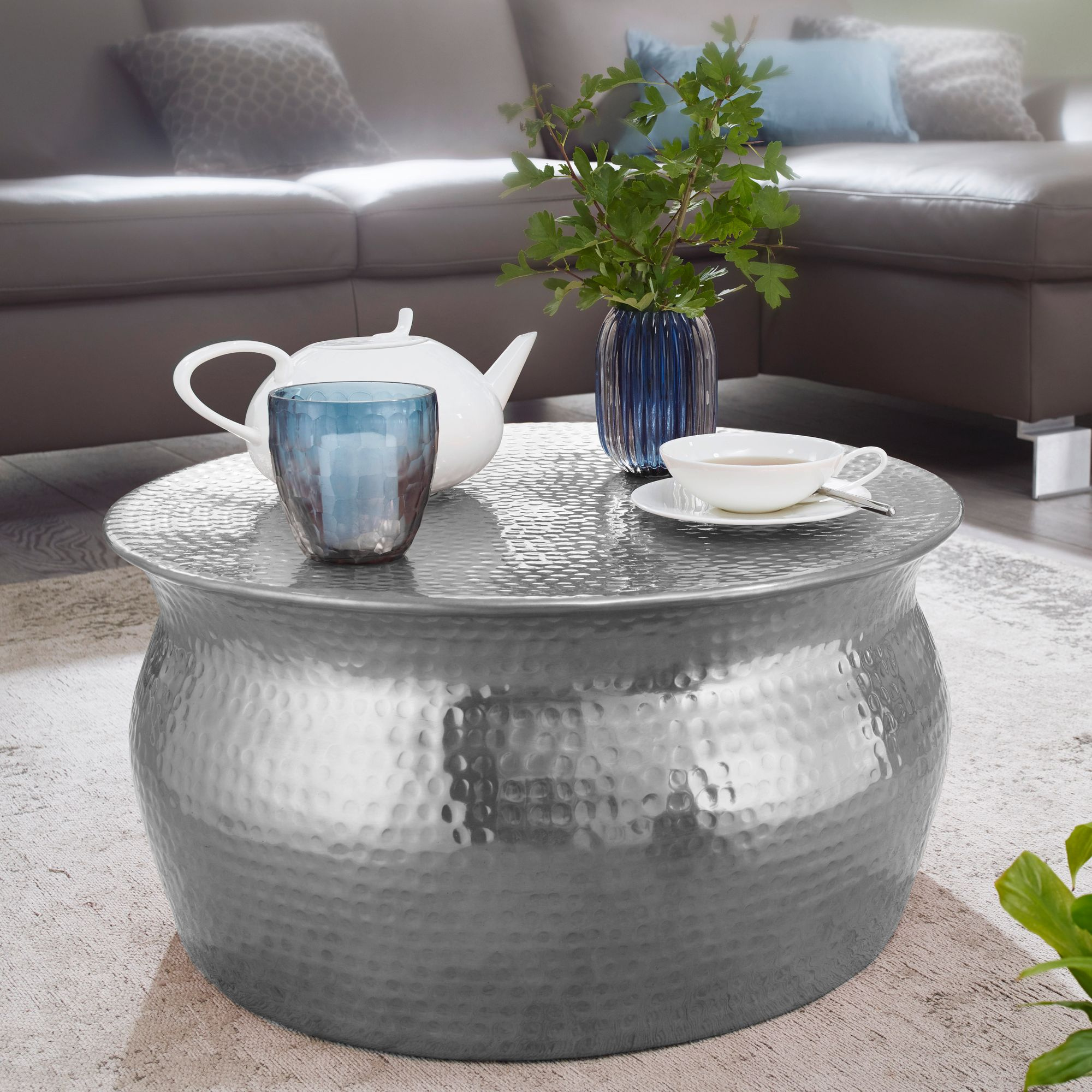 Couchtisch silber