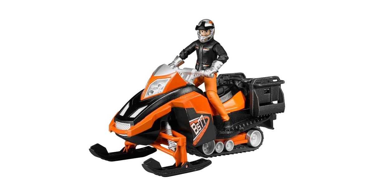 bruderbworld Sneeuwscooter met bestuurder en accessoires Modelvoertuig  (63101)