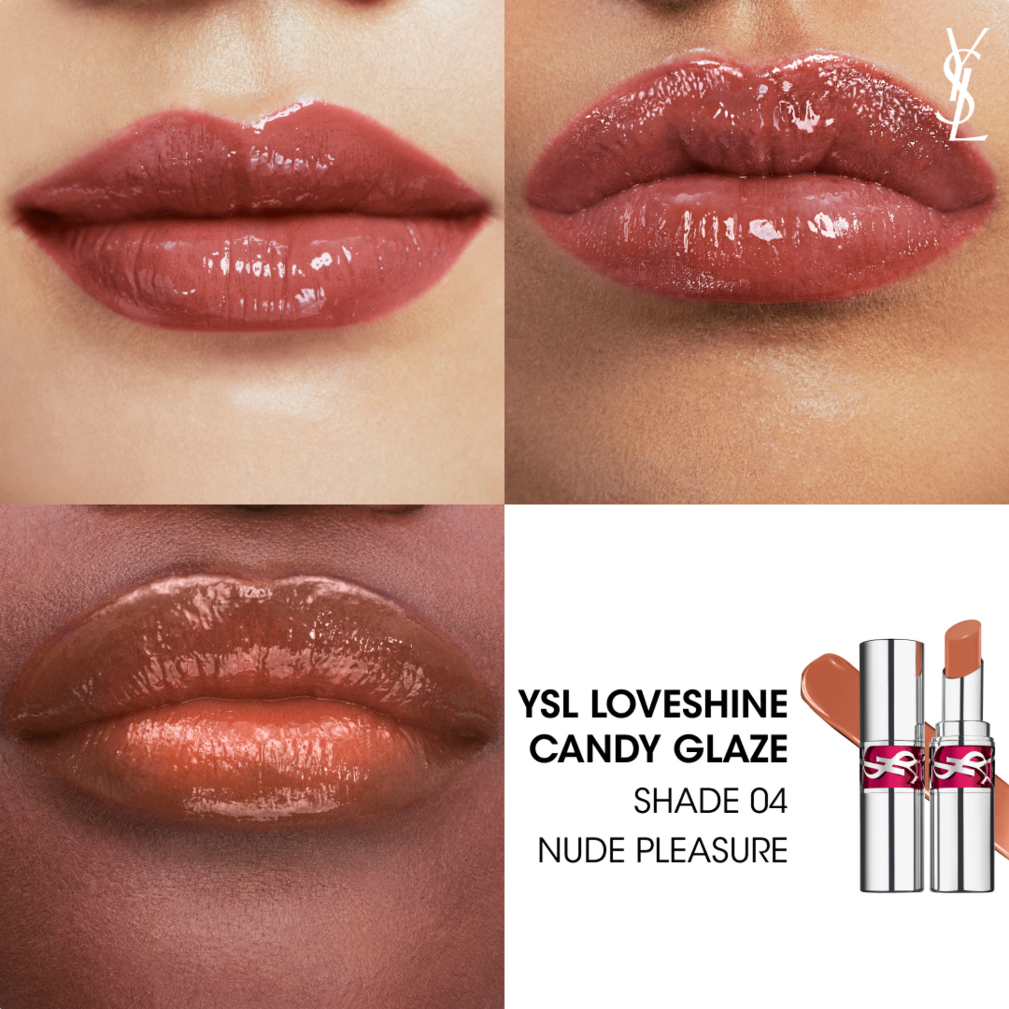 YVES SAINT LAURENT Rouge Volupte Candy Glaze Lipgloss 4 3.2 g