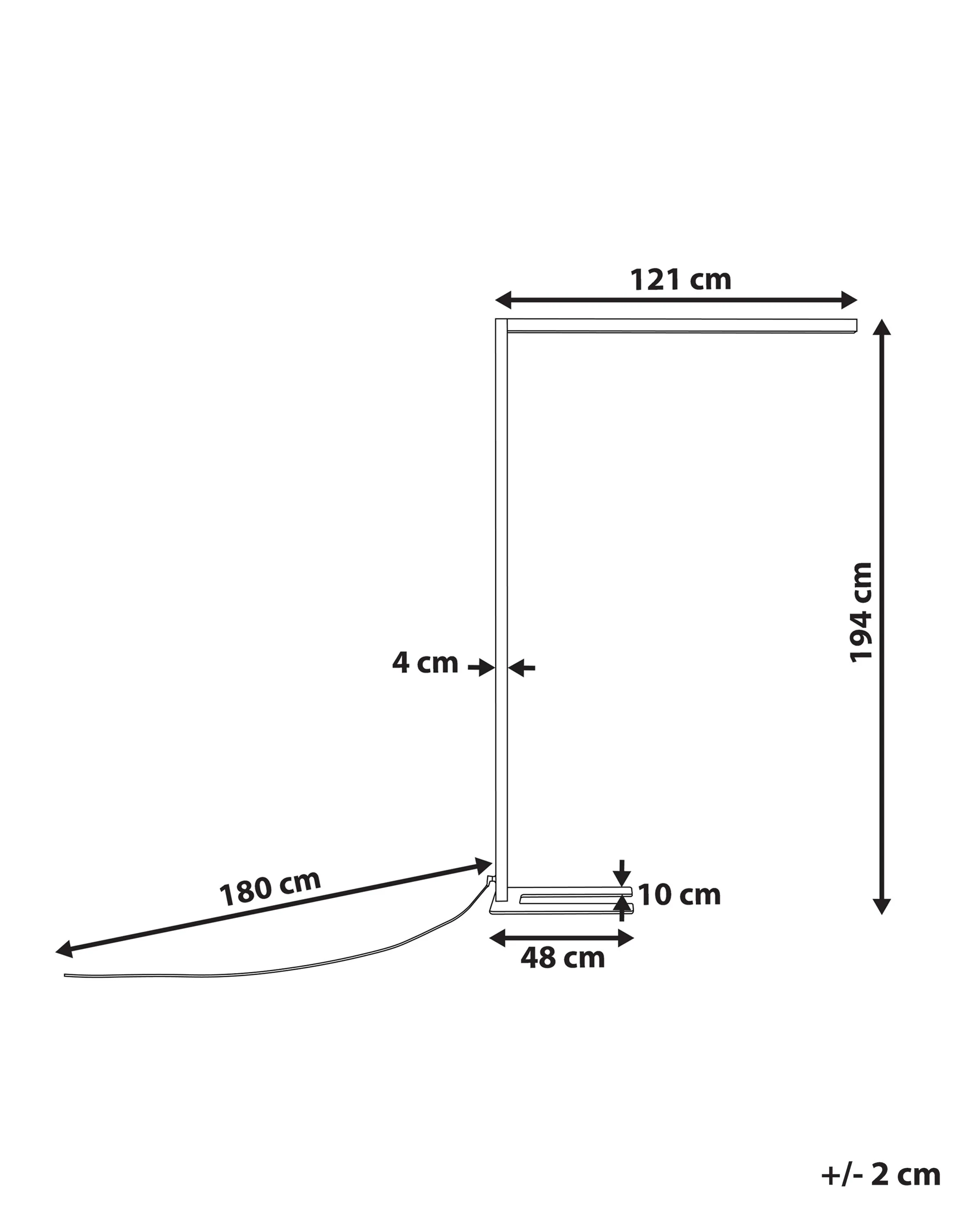 LED staande lamp MENSA met bewegingssensor Metaal Zilver