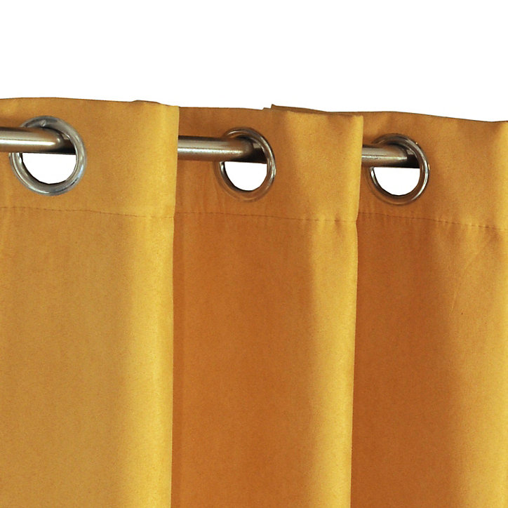 Rideau thermique suède l.140 x H.240 cm ocre