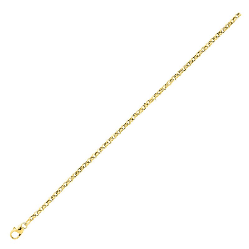 Bracelet Femme 18 cm - Jaseron - Or 18 Carats - Largeur 3 mm