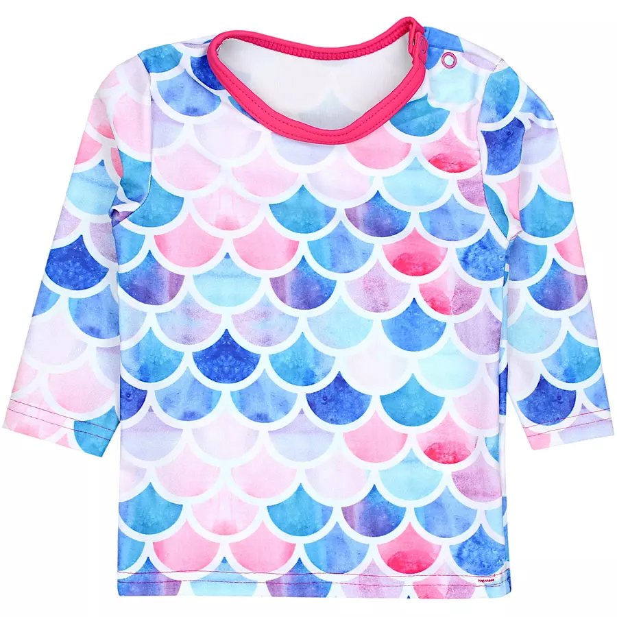 Aquarti Baby Mädchen Zweiteiler Badeanzug Bade-Set Bade T-Shirt Badehose rosa