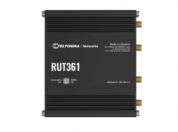 Teltonika RUT361 - Trådløs router - WWAN 2,4 GHz - 3G, 4G - DIN monterbar på skinne, væg-monterbar, overflademonterbar