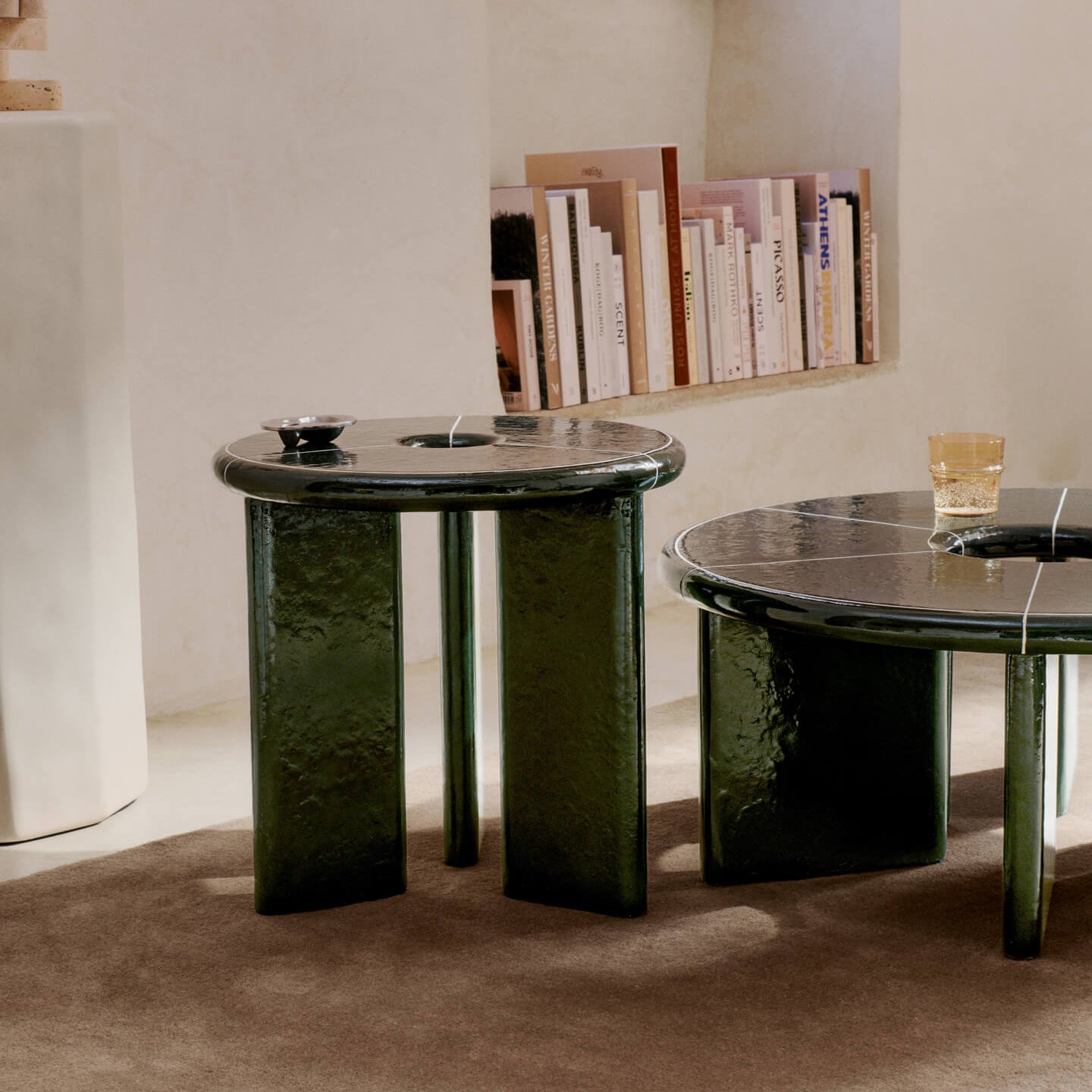 Ferm Living Deya Bijzettafel - Donkergroen