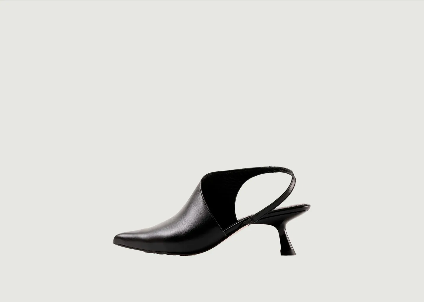 Sandales à talons à bout fermé en cuir Greta Souliers Martinez