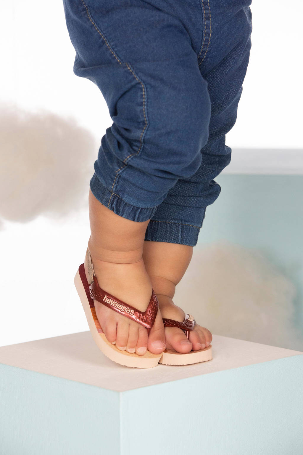 Havaianas teenslippers met hielbandje roze