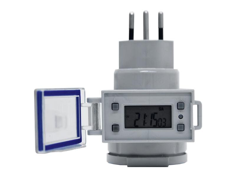 STEFFEN Countdown-Timer T13 / T13 IP55 Timer Digital IP55 mit 20 Schaltprogramme in einem 24 h-Zyklus