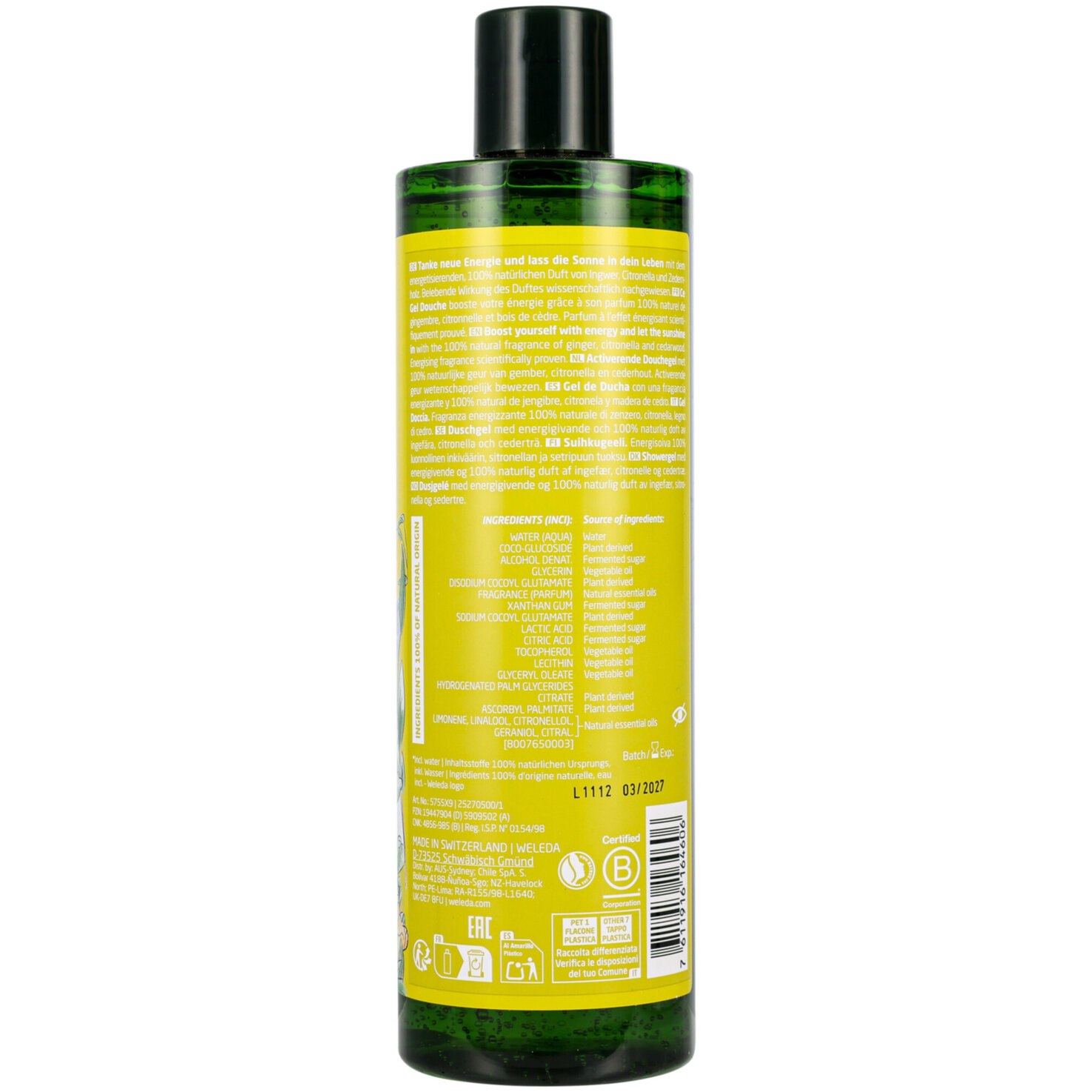 Weleda Showergel Energy Ingwer