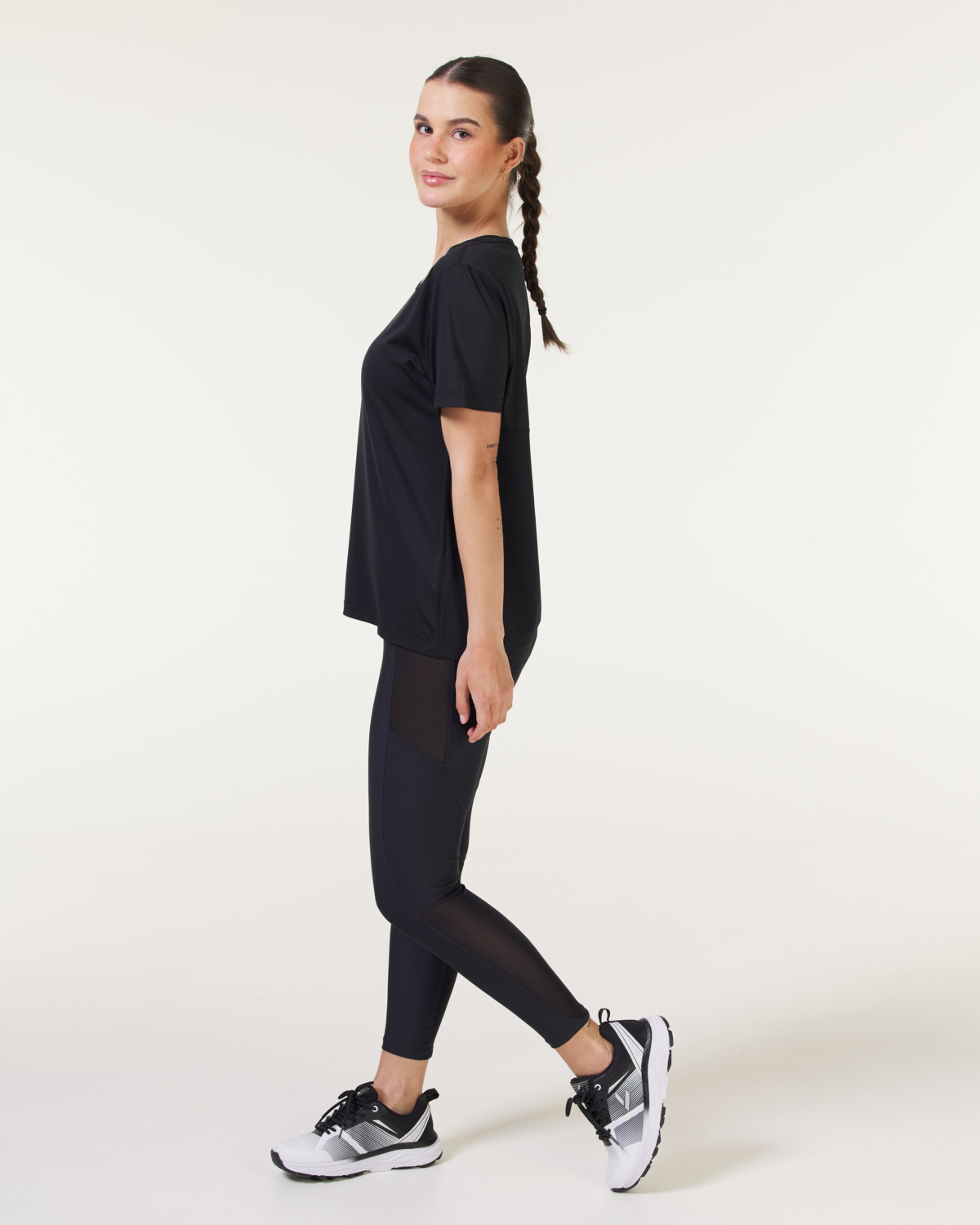 LEVITY Fast Track Mesh Tights 7\8 Black