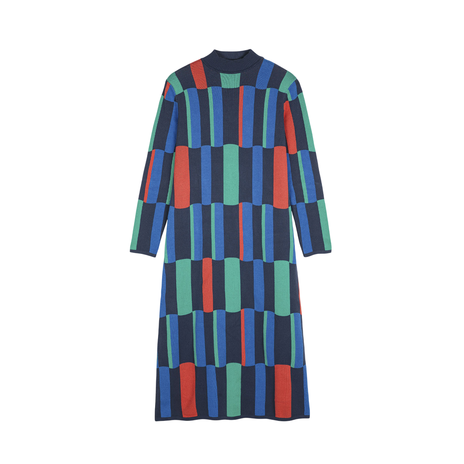 Kleid Geometric Jacquard