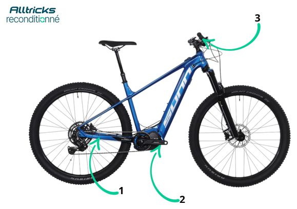 Produit Reconditionné - VTT Electrique Semi-Rigide Sunn Flash S1 Shimano Cues 9V 500Wh 29' Bleu 2024