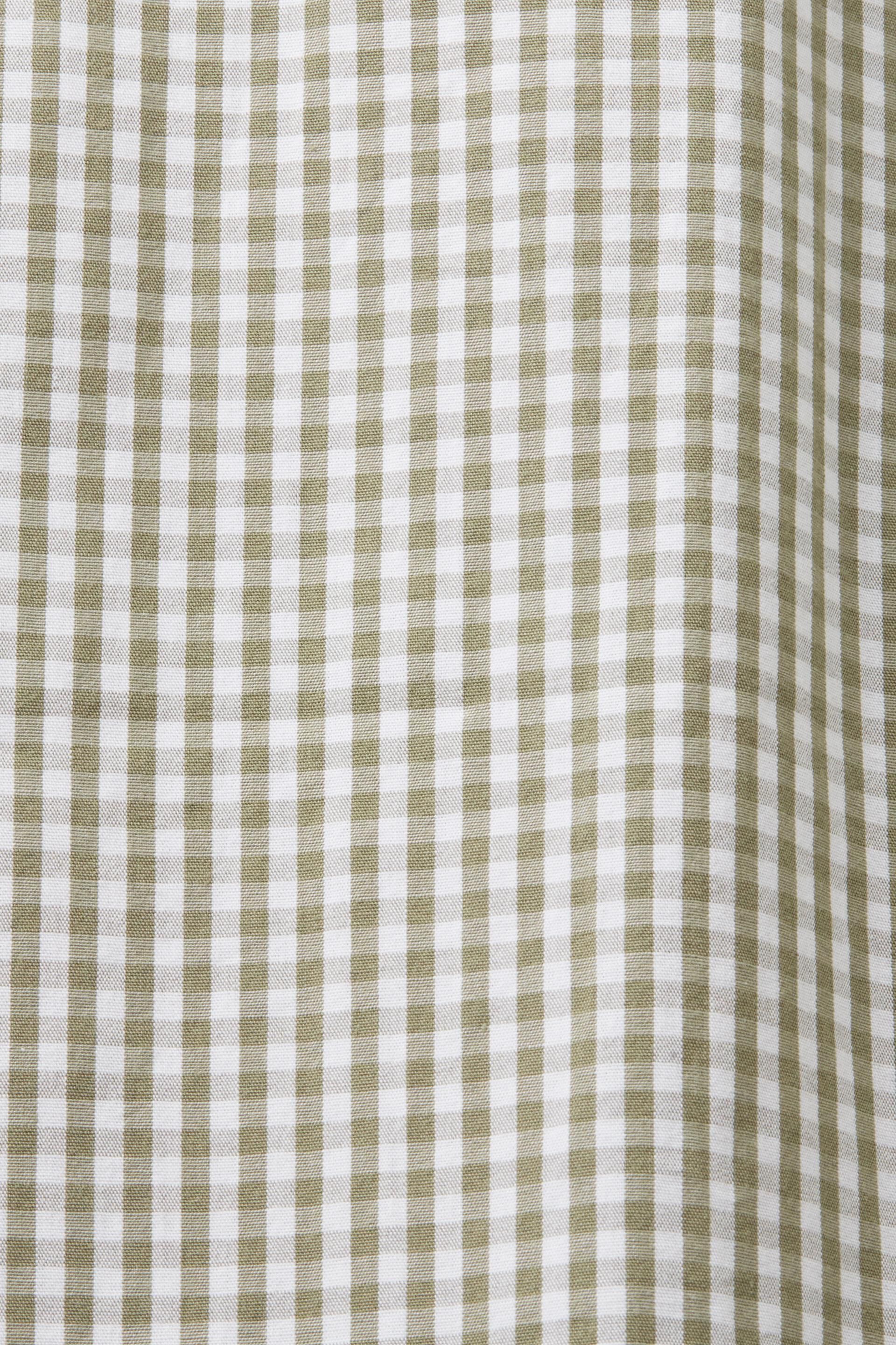 Chemise à col boutonné animée de carreaux vichy, 100 % coton