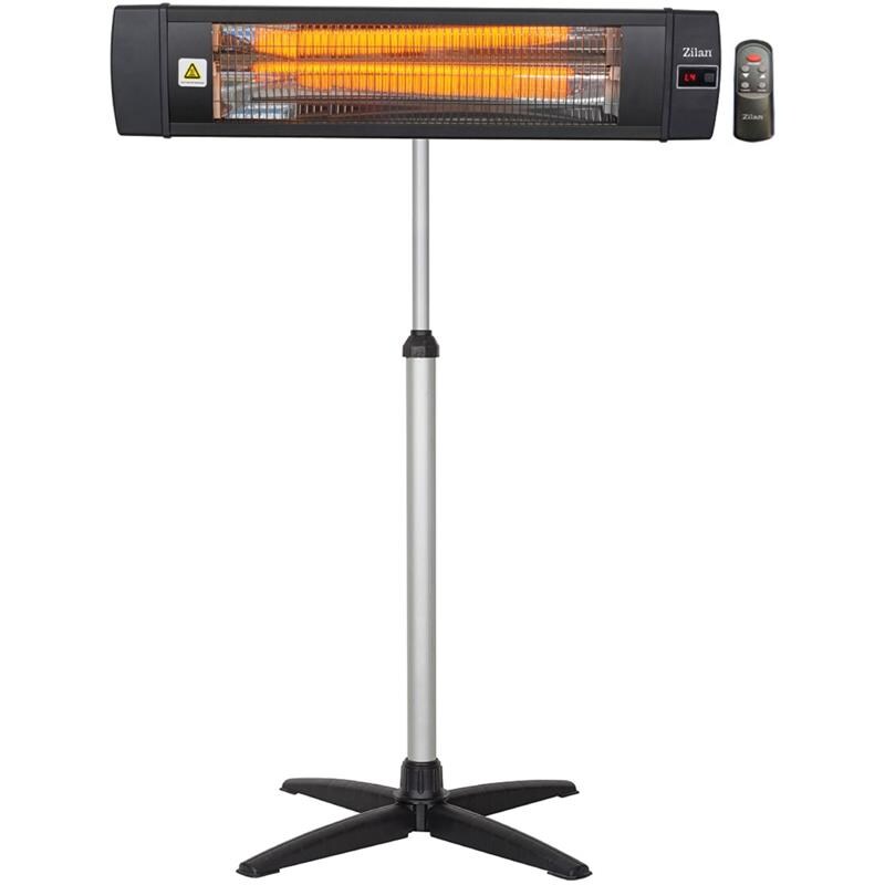 Zilan Karbon Heizstrahler Fernbedienung Timer 4 Leistungsstufen 2000W
