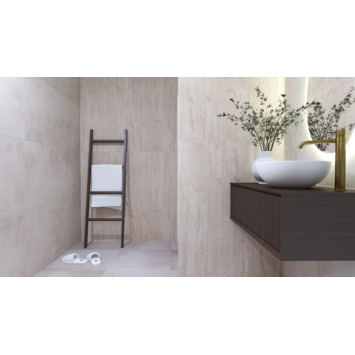 Vloertegel Calma Travertin 60 cm x 120 cm keramiek beige 1,44 m²
