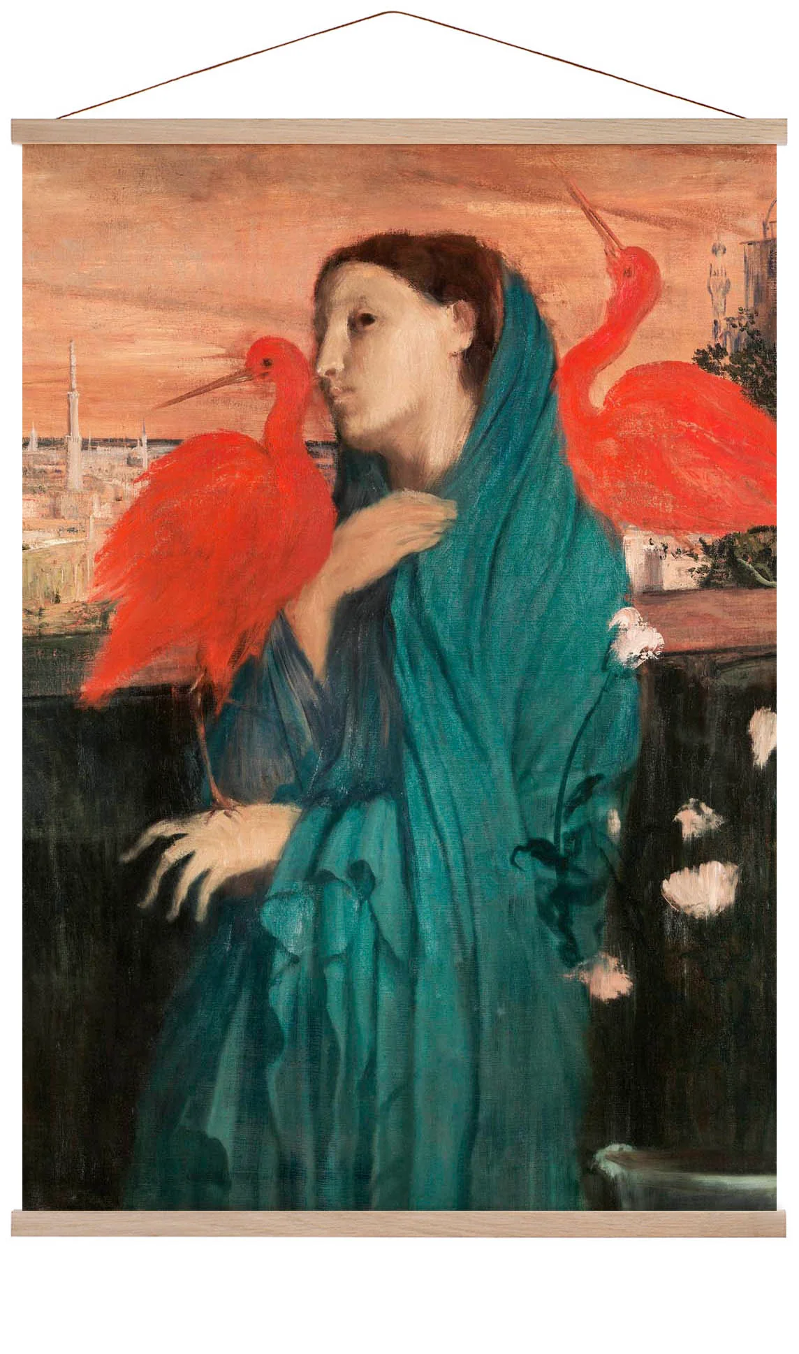 Junge Frau mit Ibis von Edgar Degas