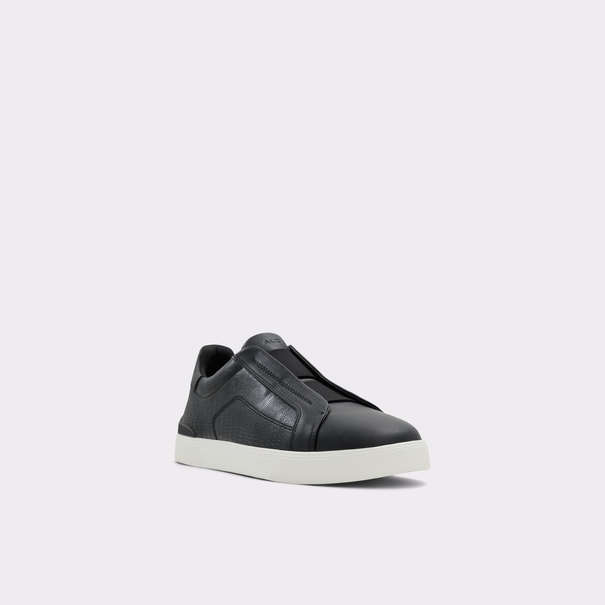 Lonespec Black Men Slip-ons