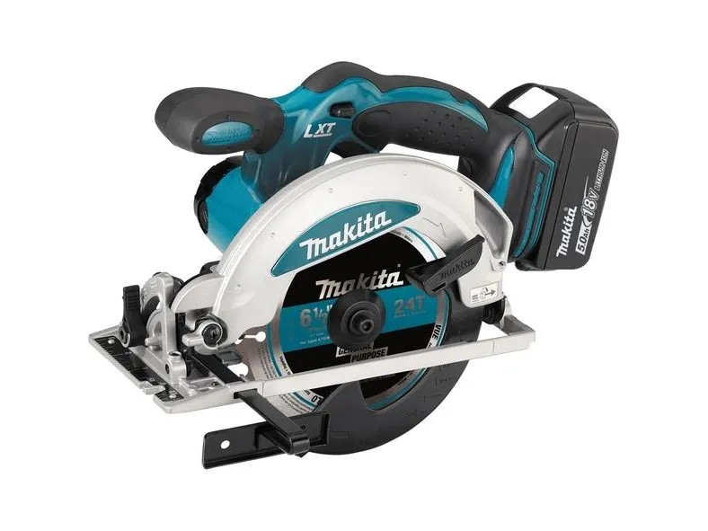 Makita DSS610RTJ, Metal, Træ, Sort, Blå, Overbelastning, 16,5 cm, 3700 rpm, 5,7 cm