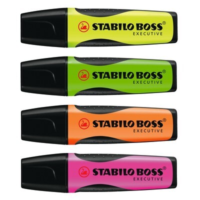 Stabilo Boss Executive Leuchtstifte, 4er Etui, assortiert