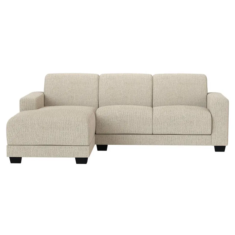 Bank Aberdeen met chaise longue links - Kansas - crème