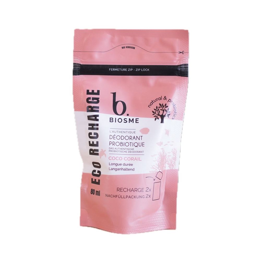 BIOSME Deodorant probiotisch liq Coco corail Nachfüllpackung Fl 80 ml