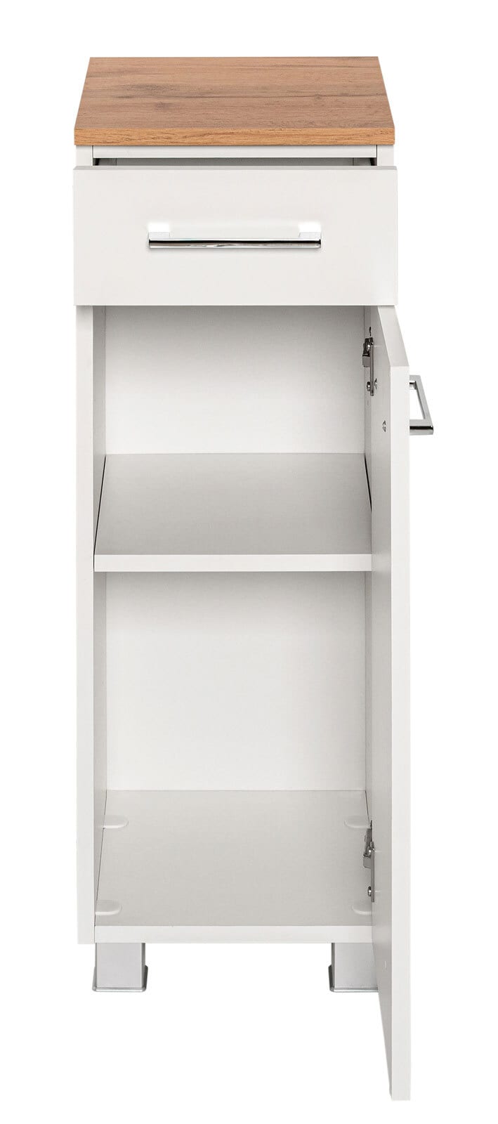 Unterschrank PARIS 30 x 64 cm Wotan Eiche/ Weiß matt