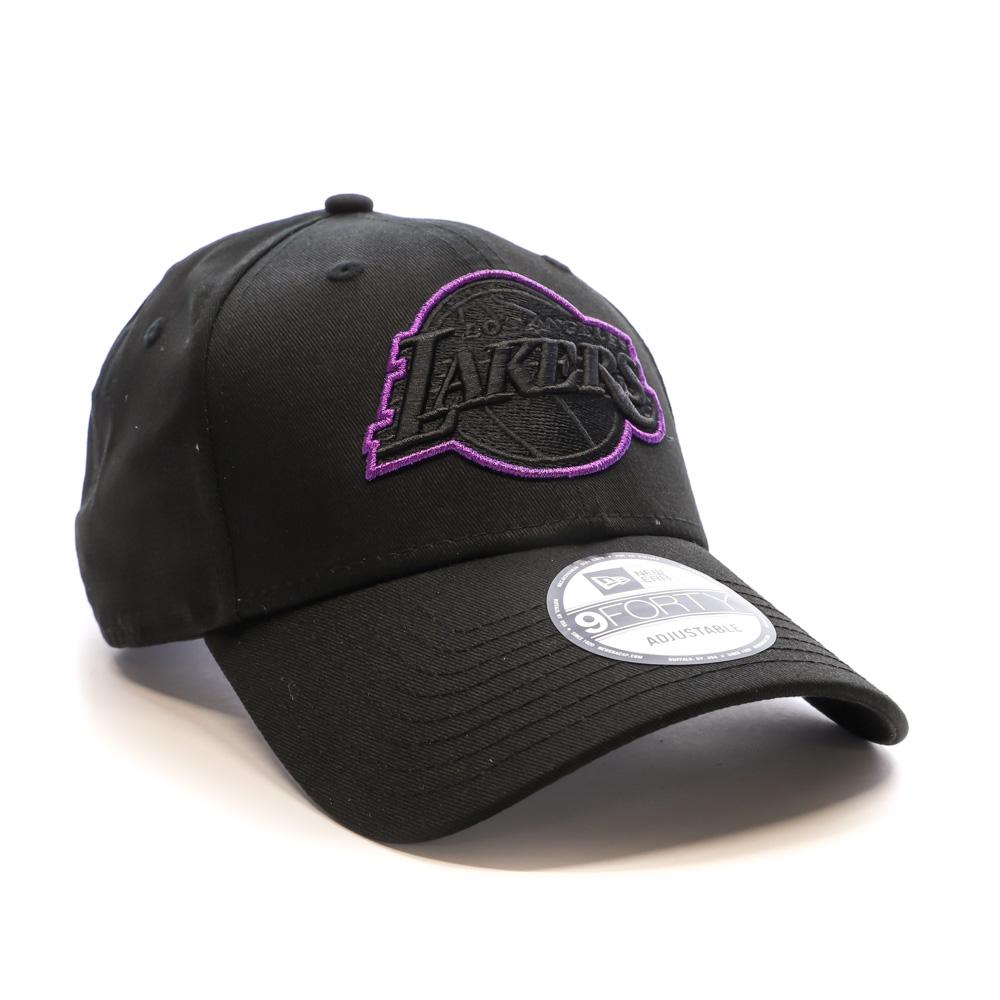 New Era Casquette Noir/Violet Homme New Era Metallic Outline Los Angeles Lakers