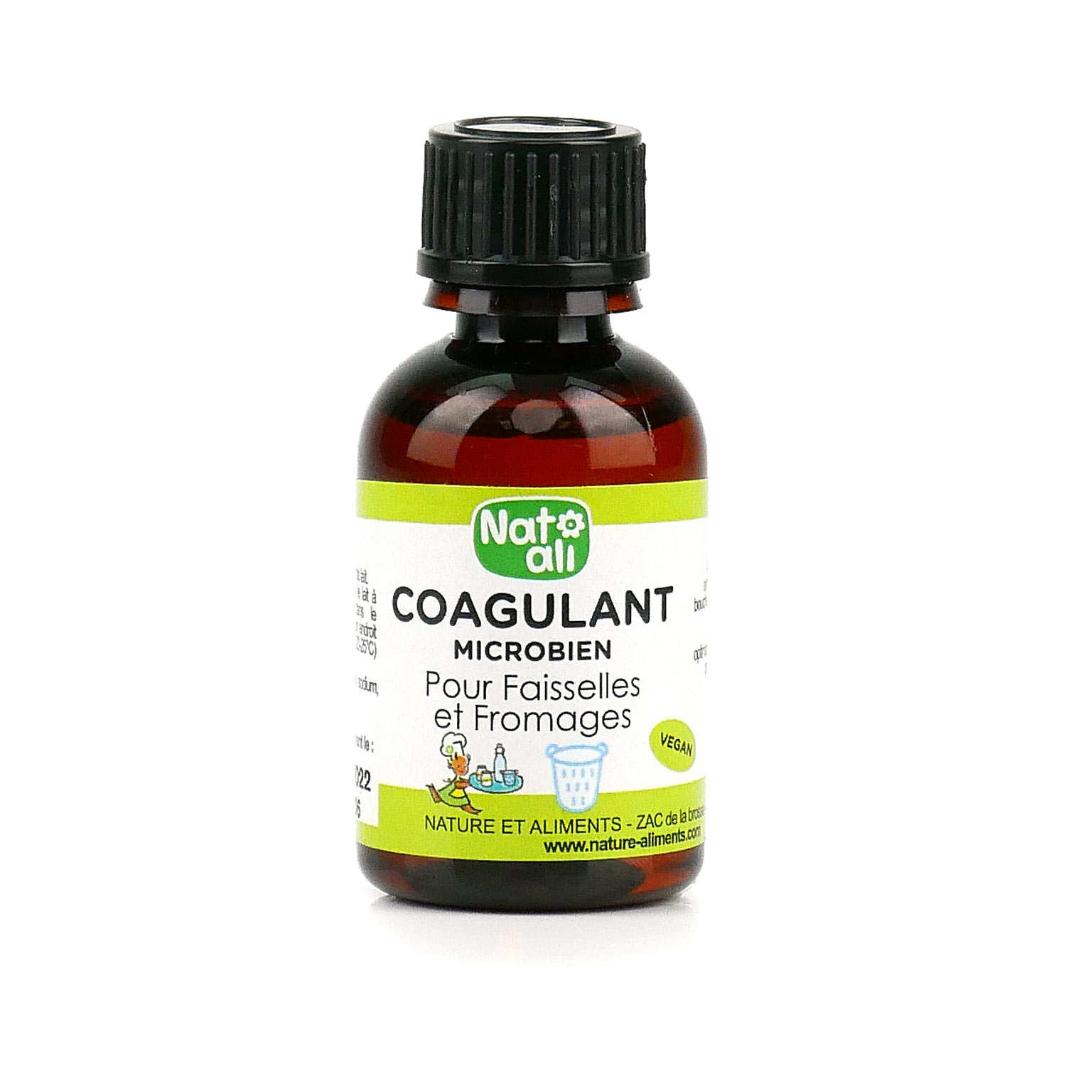 Coagulant microbien (présure liquide) vegan pour faisselles et fromages
