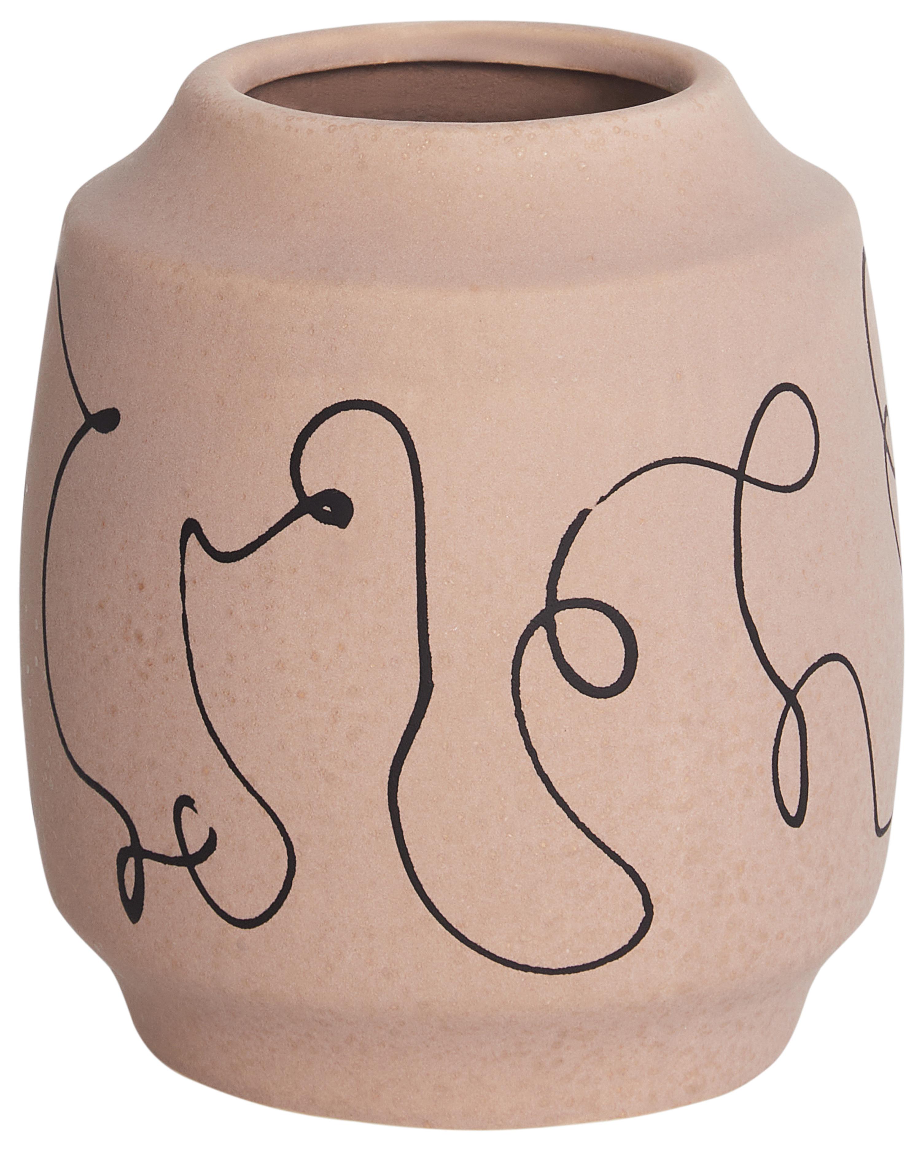 Bloemenvaas SKATE Steengoed 20 cm Zandbeige