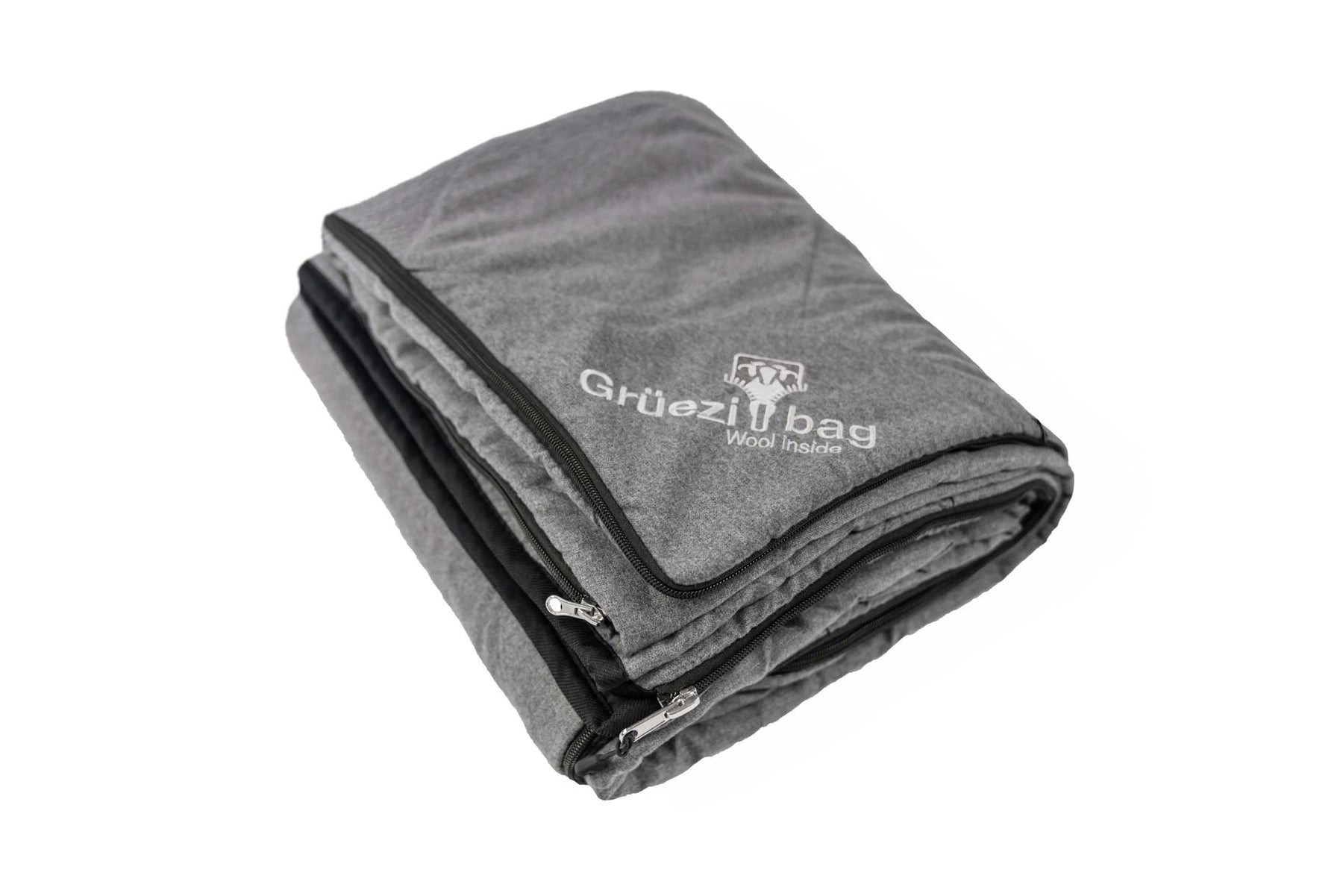 Grüezi Bag WellhealthBlanket Wool Melange Schlafsack grau