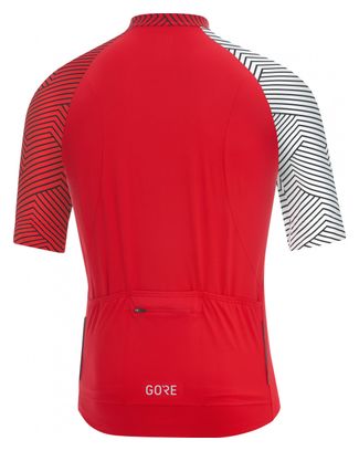 Maillot manches courtes GORE C5 Rouge/Blanc