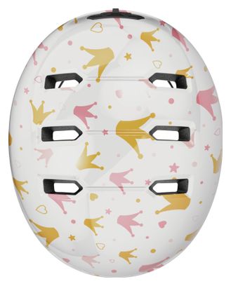 Casque Enfant Abus Skurb Kid White Crowns