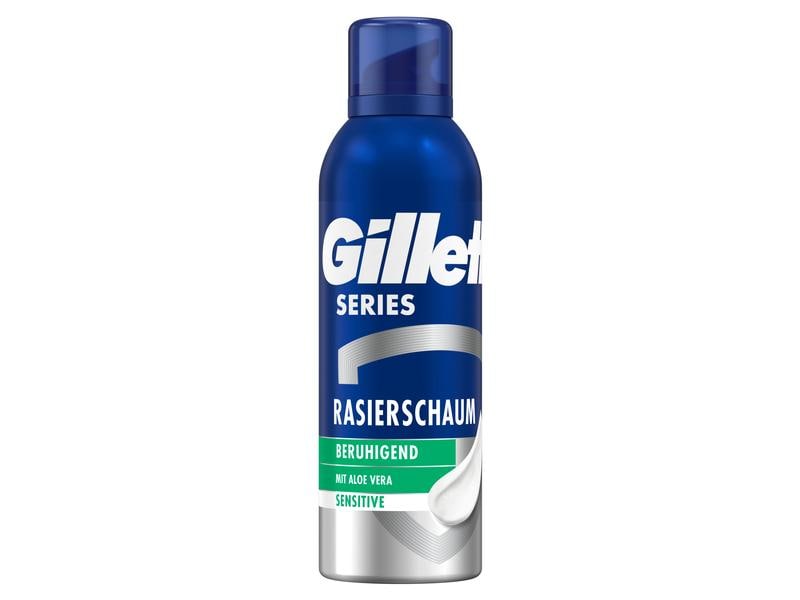 Gillette Rasierschaum Sensitive 250 ml Rasiergel für Männer, welches vor Hautreizungen schützt