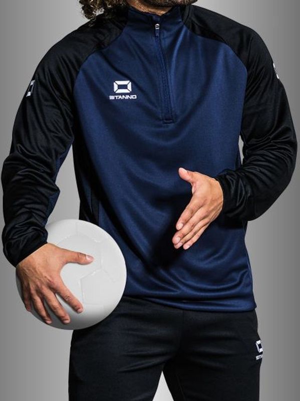 Stanno - Stadio Quarter Zip Top - Navy - 100% Gerecycled Polyester