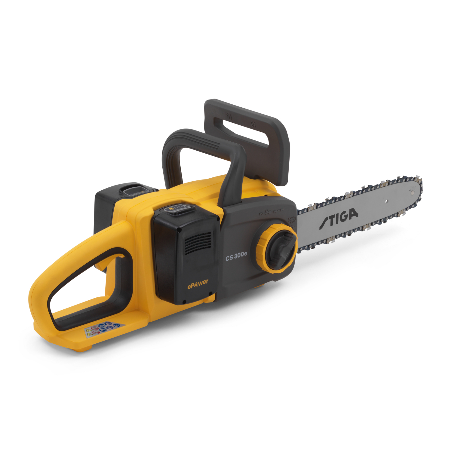 Stiga CS 300e Kit Accu kettingzaag (2x 4,0Ah accu) - 20V