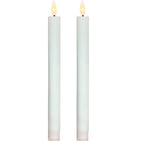 LED lys Real flame 2,2x22,5 cm 2-pak - hvid