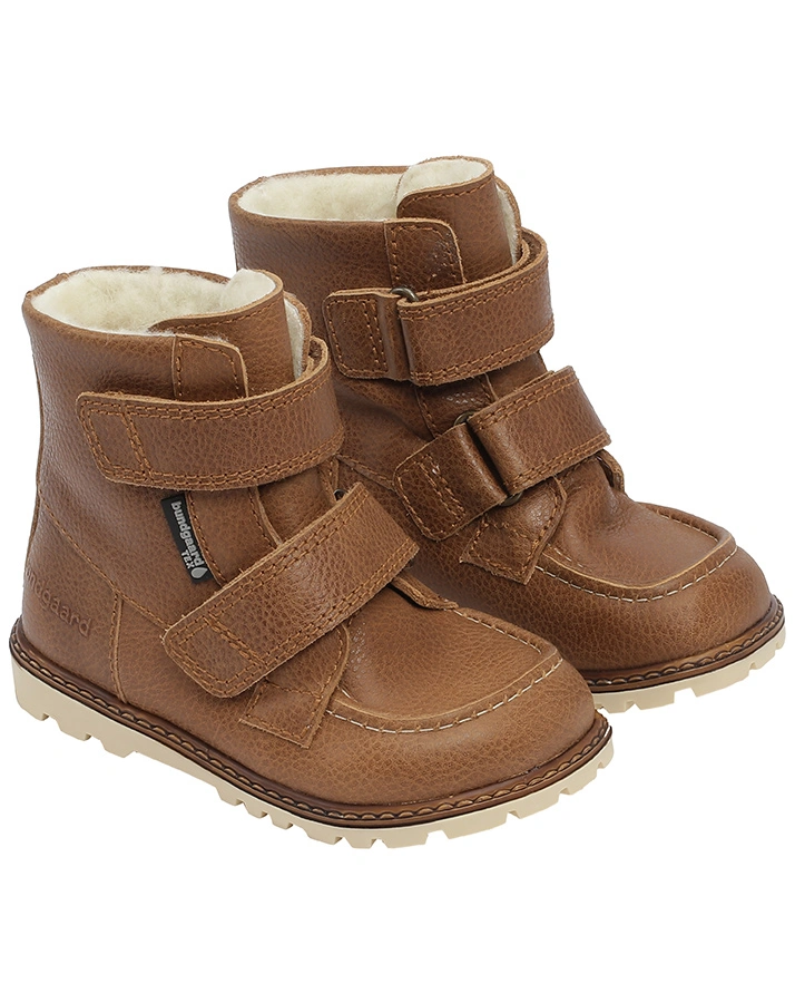 Klett-Winterboots TERRY VELCRO gefüttert in brown