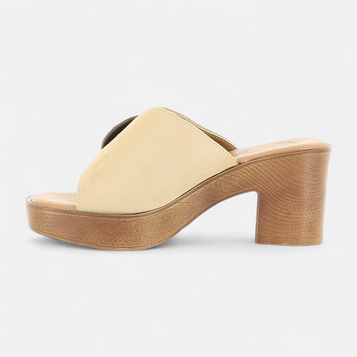 Mules à talon Femme beige