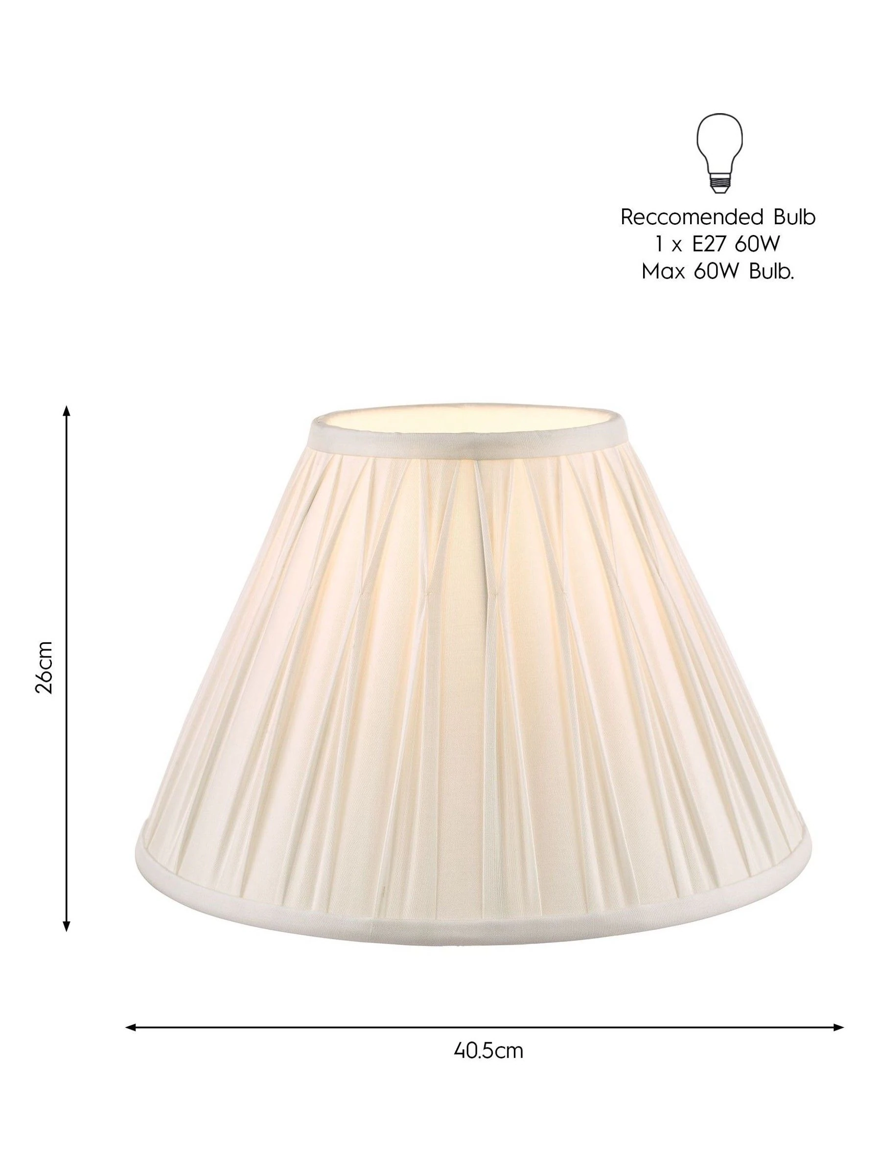 Laura Ashley - Fenn - Eenvoudig te verstellen zijden emire-lampenkap
