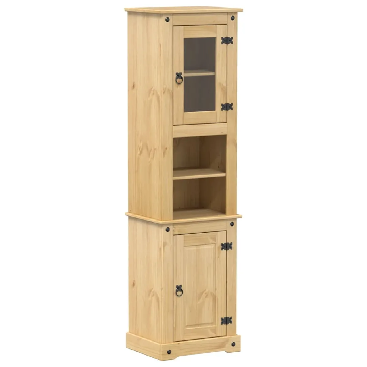 vidaXL Armoire Salle De Bain Corona - Bois De Pin Massif