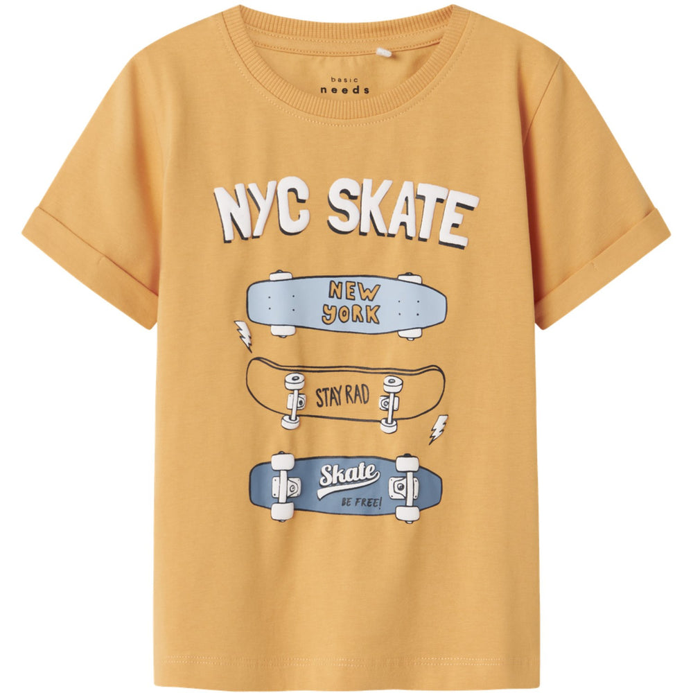 Køb Name It Gold Earth Skateboards Nmmvux Ss Top